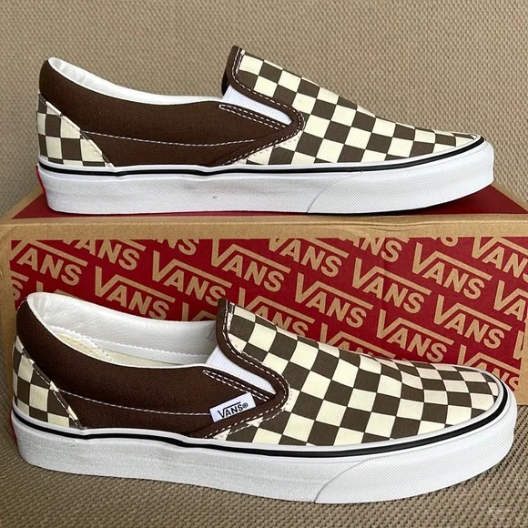 Vans Classic Slip-On Checkerboard Randrm / True White WMNS - Picture 2 of 16